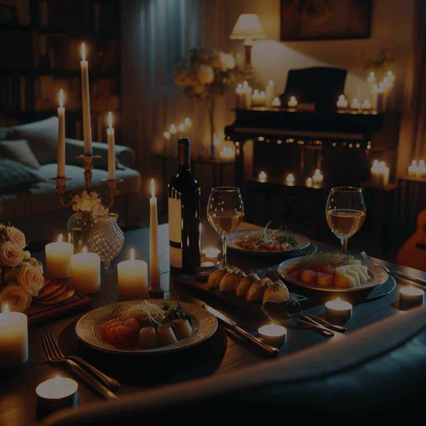 Quelles idées pour un dîner romantique à la maison?